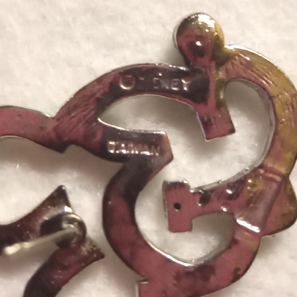 VINTAGE MICKEY WITH CRYSTALS EARRINGS - Picture 5 of 5